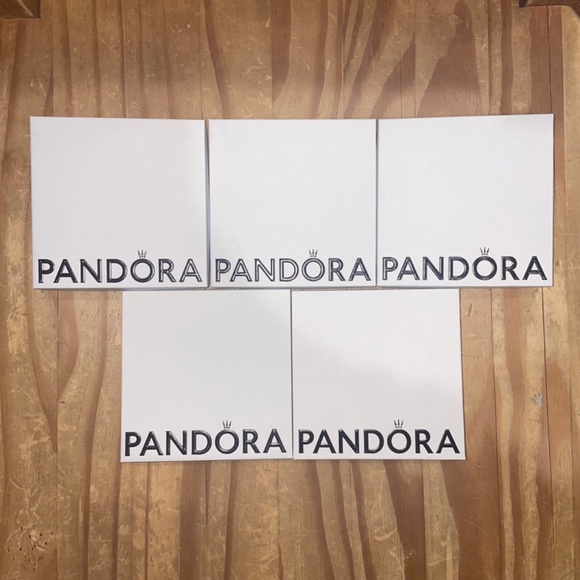 Lot of 5 Authentic New Pandora Bracelet-Sized Gift Boxes - NWOT - Picture 1 of 8